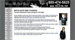 Desktop Screenshot of boyssuitsandtuxedos.com