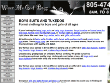 Tablet Screenshot of boyssuitsandtuxedos.com